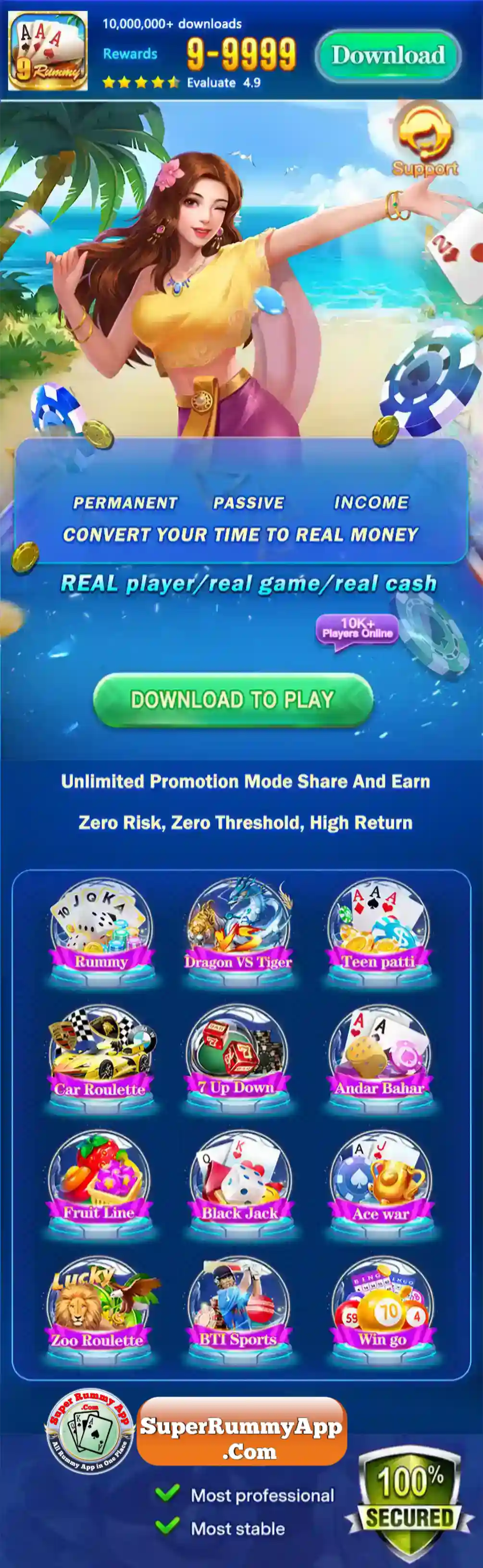 9 Rummy Apk - Super Rummy App vs All Rummy App