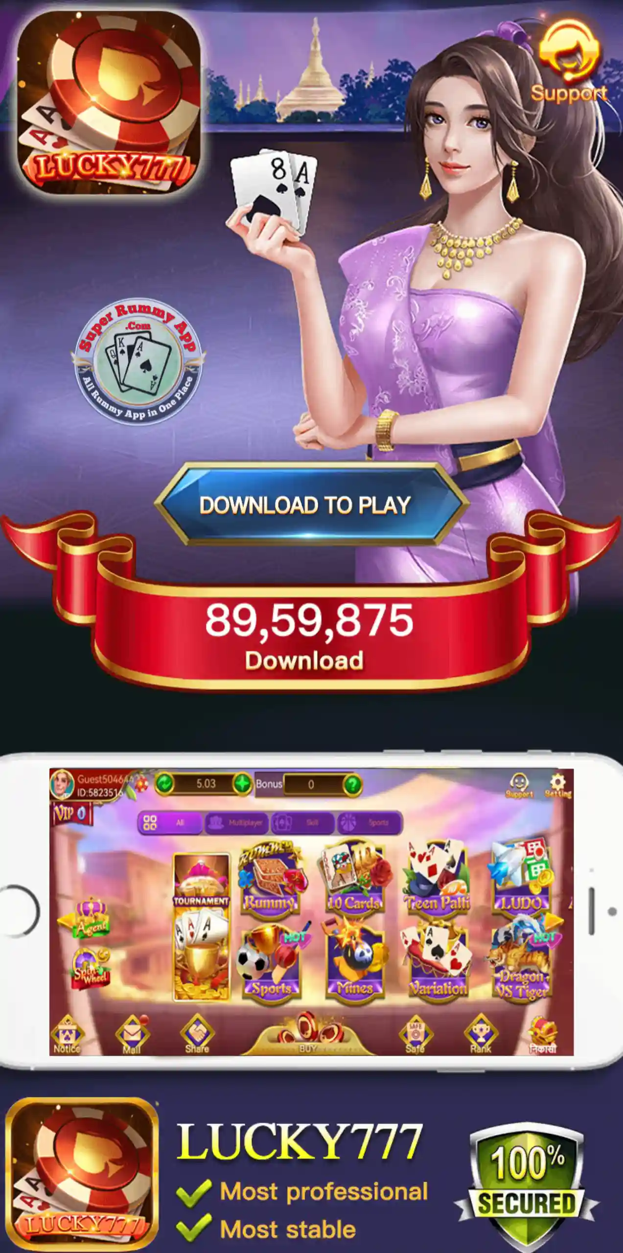 Lucky 777 Rummy Apk - Super Rummy App vs All Rummy App