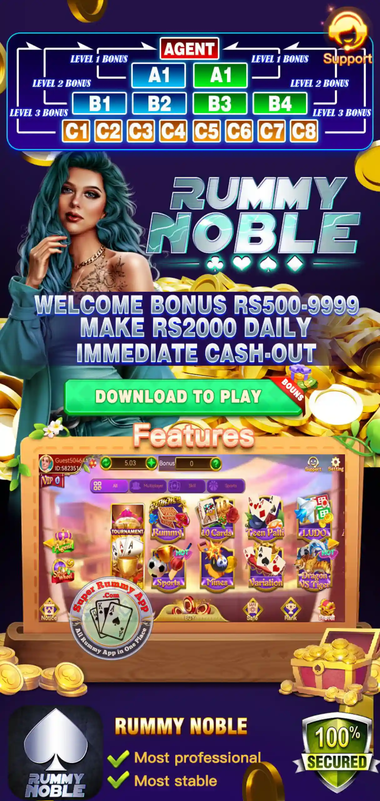 Rummy Noble Apk - Super Rummy App vs All Rummy App