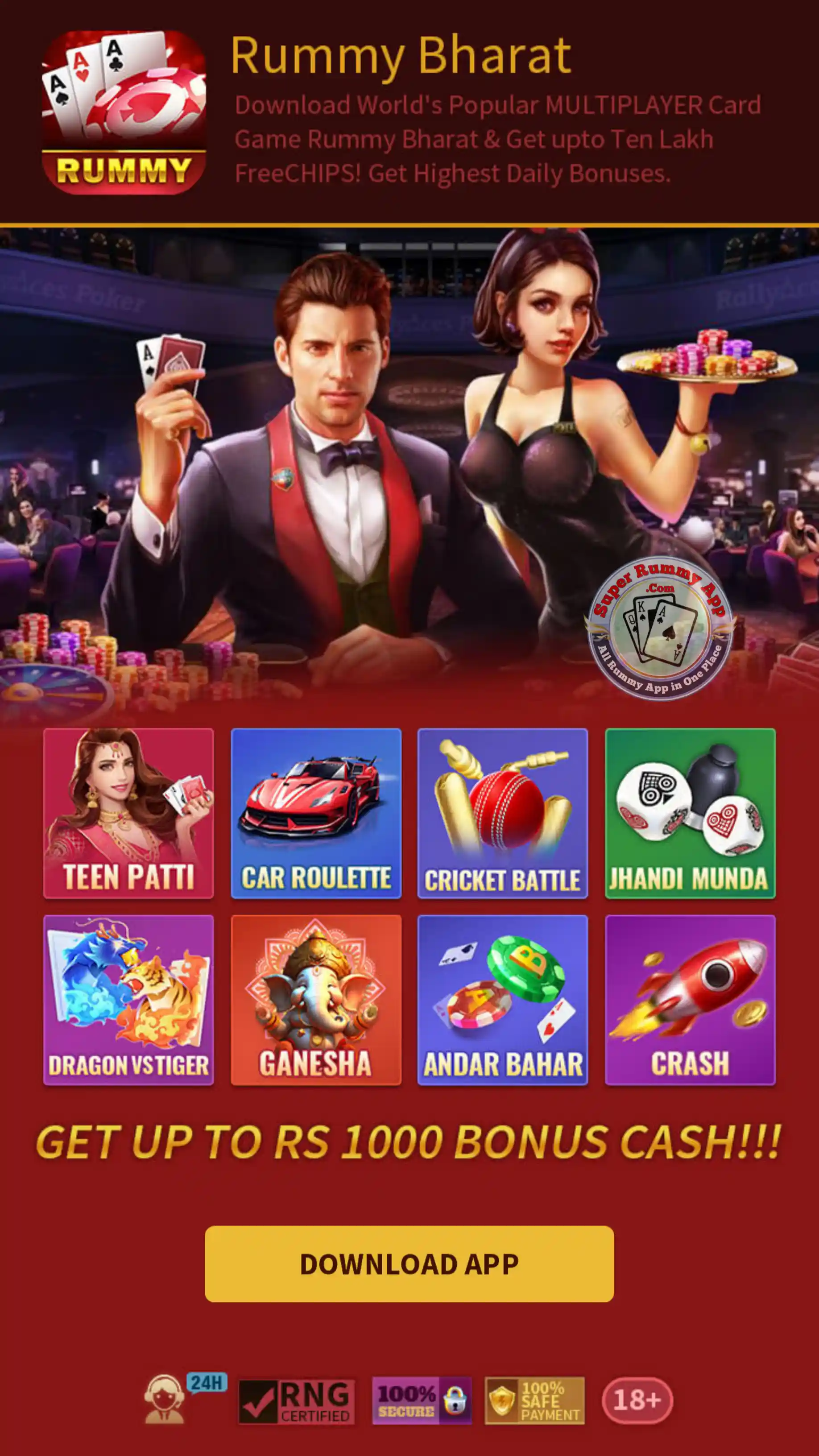 Rummy Bharat Apk - Super Rummy App vs All Rummy App