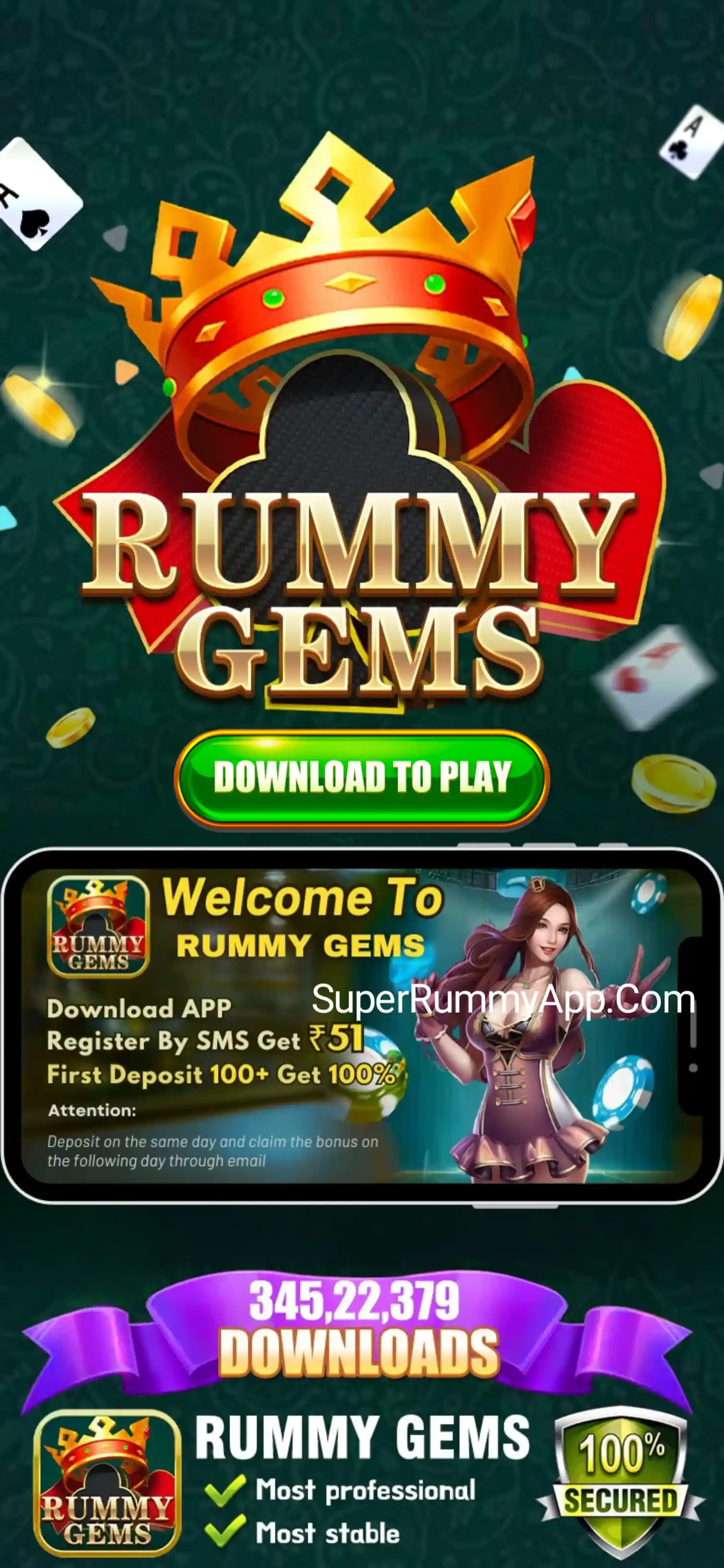 Rummy Gems Apk - Super Rummy App vs All Rummy App