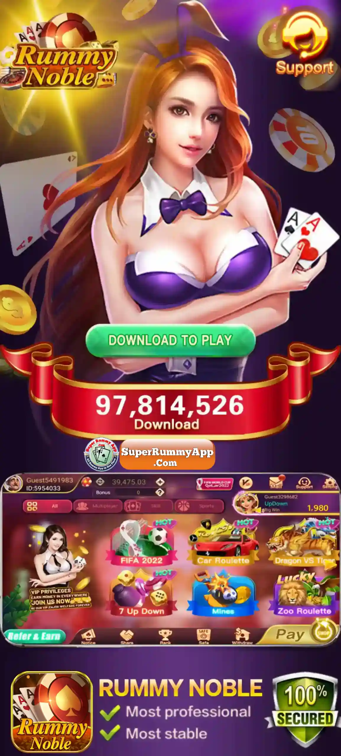 Rummy Noble Apk - Super Rummy App vs All Rummy App