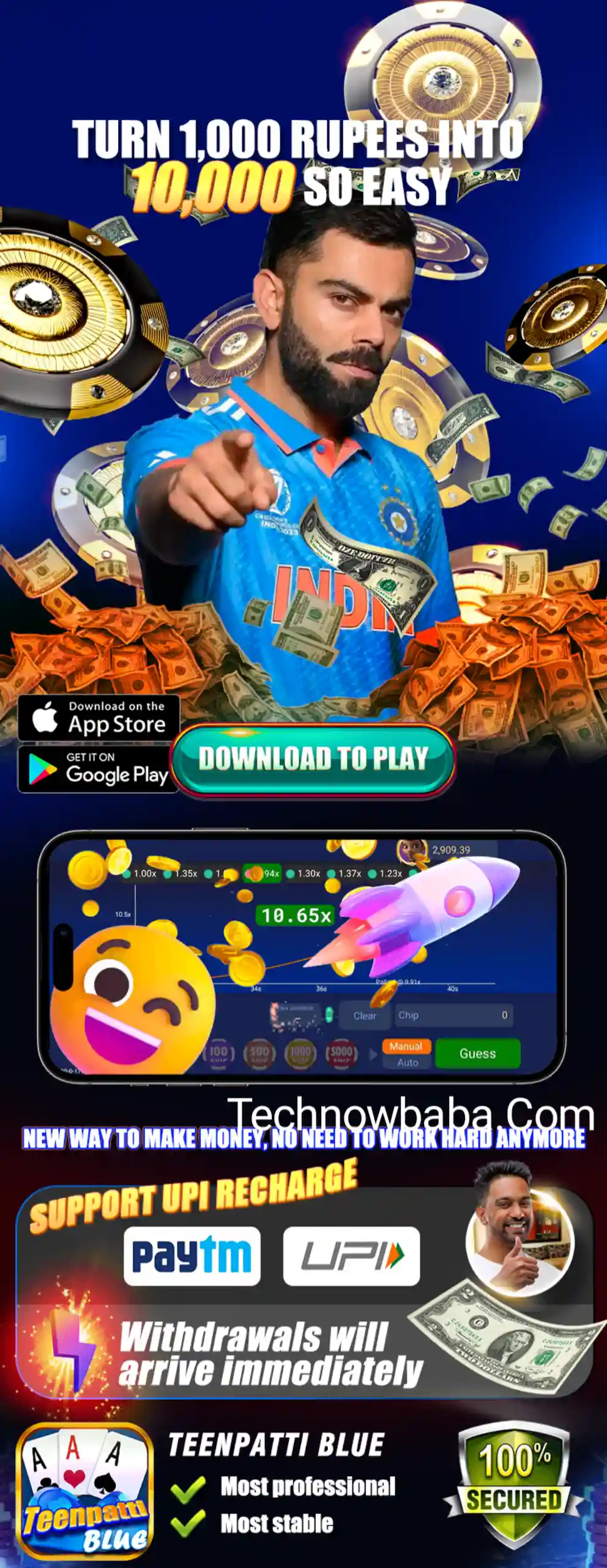 Teen Patti Blue Apk - Super Rummy App vs All Rummy App