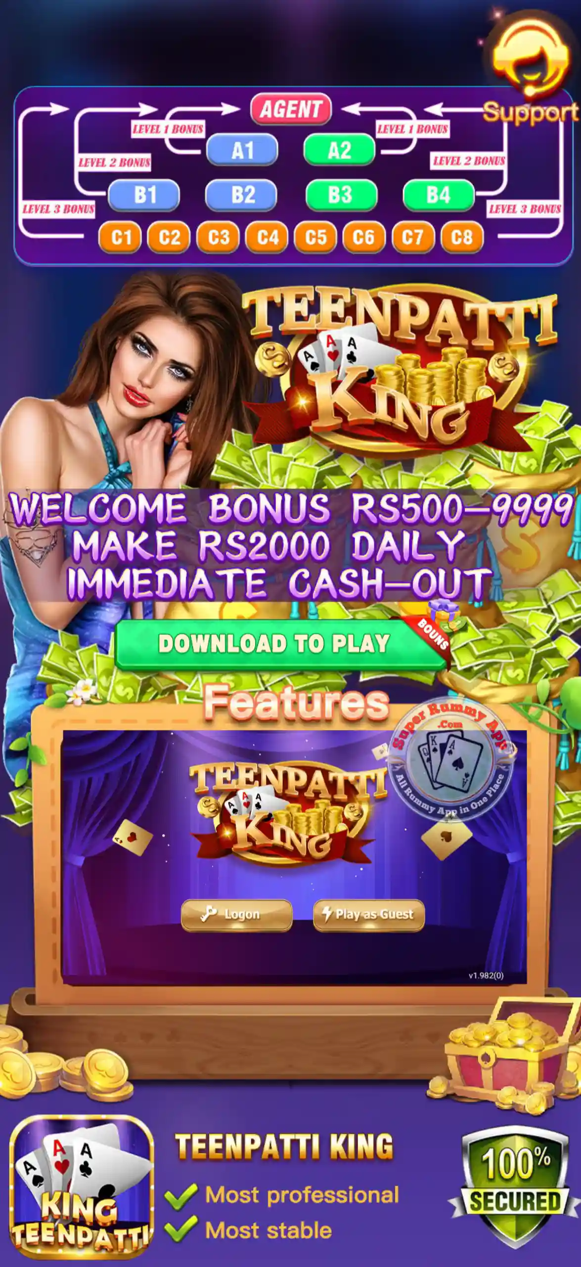 Teen Patti King Apk - Super Rummy App vs All Rummy App